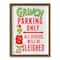 24" The Grinch Parking Only Framed Print